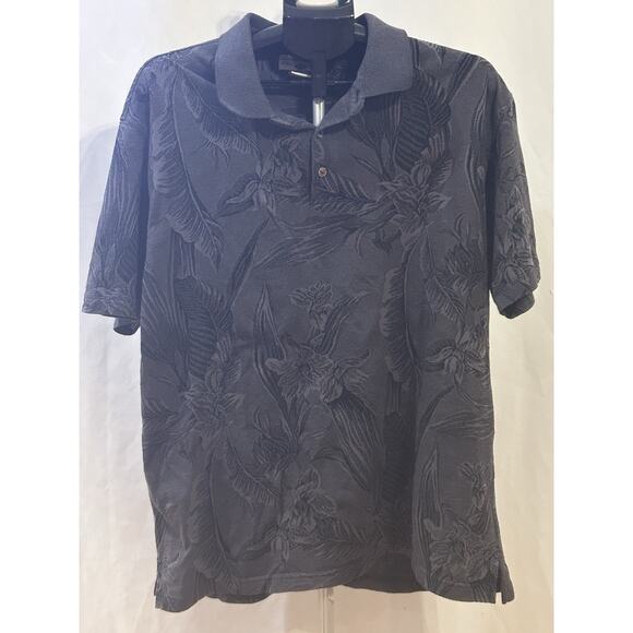 Caribbean Joe Hawaiian Gray Polo Men's size XL - Picture 1 of 3